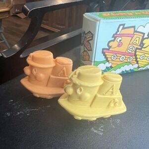 Vintage AVON Hooty 'N Tooty Tugboat Soap Set